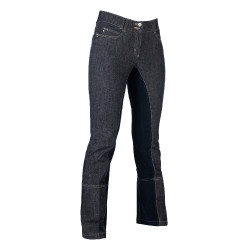 Pantalon Jodhpur Miss Blink fond intégral Alos HKM Bleu jeans / bleu foncé Pantalon Jodhpur Miss Blink fond intégral Alos HKM Bleu jeans / bleu foncé