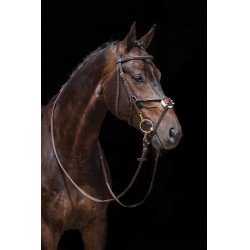 Bridon Mexican Style renforcé, mouton HKM Marron Bridon Mexican Style renforcé, mouton HKM Marron