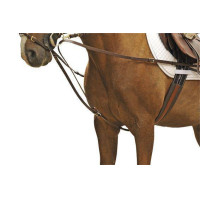 Rênes allemandes HKM avec boucles en inox Noir