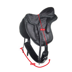 Selle sans arçon HKM Noir Selle sans arçon HKM Noir
