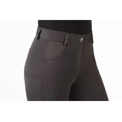 Pantalon Emma fond intégral en silicone HKM Gris foncé Pantalon Emma fond intégral en silicone HKM Gris foncé