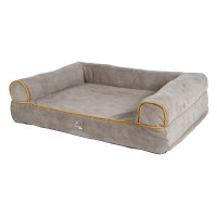 Canapé pour chien Anam Cara HKM Taupe / doré jaune Gris Canapé pour chien Anam Cara HKM Taupe / doré jaune Gris