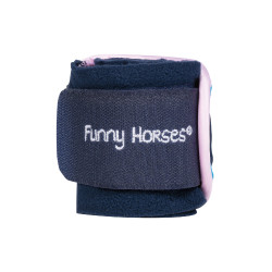 Bandes de polo Funny Horses Hearts HKM Bleu foncé Bandes de polo Funny Horses Hearts HKM Bleu foncé