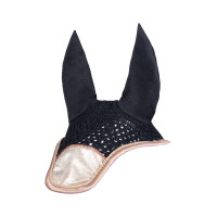 Bonnet anti-mouches Rosegold Glitter Style HKM Vanille Jaune Bonnet anti-mouches Rosegold Glitter Style HKM Vanille Jaune