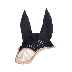 Bonnet anti-mouches Rosegold Glitter Style HKM Vanille Jaune Bonnet anti-mouches Rosegold Glitter Style HKM Vanille Jaune