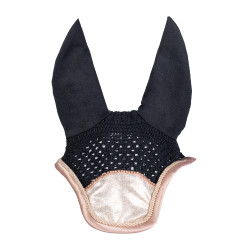 Bonnet anti-mouches Rosegold Glitter Style HKM Vanille Jaune Bonnet anti-mouches Rosegold Glitter Style HKM Vanille Jaune