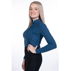 Polo à manches longues Port Royal HKM Bleu foncé Polo à manches longues Port Royal HKM Bleu foncé