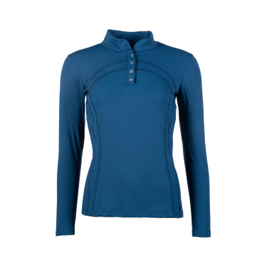 Polo à manches longues Port Royal HKM Bleu foncé Polo à manches longues Port Royal HKM Bleu foncé