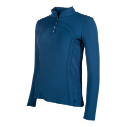 Polo à manches longues Port Royal HKM Bleu foncé Polo à manches longues Port Royal HKM Bleu foncé