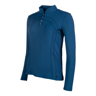 Polo à manches longues Port Royal HKM Bleu foncé Polo à manches longues Port Royal HKM Bleu foncé