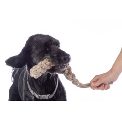 Jouet pour chien Buddy Knot Bone HKM Naturel Marron