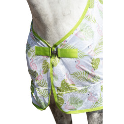 Couverture anti-mouches HKM Flamingo Vert / rose bonbon Couverture anti-mouches HKM Flamingo Vert / rose bonbon