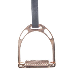 Étriers en aluminium Space HKM 1 paire Or rose Étriers en aluminium Space HKM 1 paire Or rose