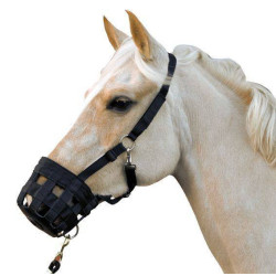 Licol muselière HKM Noir Licol muselière HKM Noir