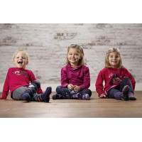 T-shirt à manches longues Love Horses HKM enfant Cerise Rouge