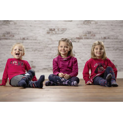 T-shirt à manches longues Love Horses HKM enfant Cerise Rouge