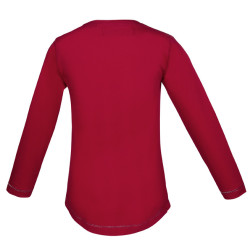 T-shirt à manches longues Love Horses HKM enfant Cerise Rouge