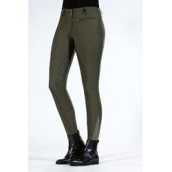 Pantalon Lea fond intégral en silicone HKM Vert foncé