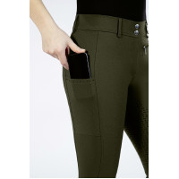 Pantalon Lea fond intégral en silicone HKM Marron foncé Pantalon Lea fond intégral en silicone HKM Marron foncé