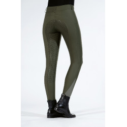 Pantalon Lea fond intégral en silicone HKM Vert foncé