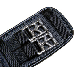 Sangle dressage gel PVC Snap HKM Noir