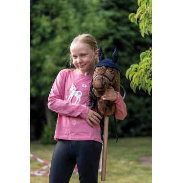 Bonnet anti-mouches Hobby Horsing HKM Bleu foncé Bonnet anti-mouches Hobby Horsing HKM Bleu foncé