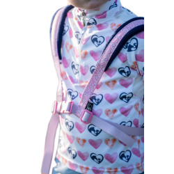 Harnais HKM Funny Horses Hearts Rose / bleu foncé Harnais HKM Funny Horses Hearts Rose / bleu foncé