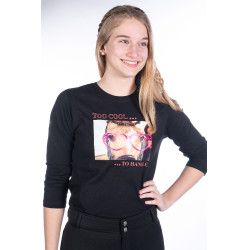 Polo à manches longues Ruby Fun HKM Noir Polo à manches longues Ruby Fun HKM Noir