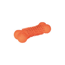 Jouet pour chien Buddy Bone III caoutchouc natu. HKM Orange