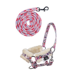 Licol et longe Hobby Horsing Print HKM Fleuri Licol et longe Hobby Horsing Print HKM Fleuri