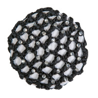 Résille avec pierres brillantes HKM Noir