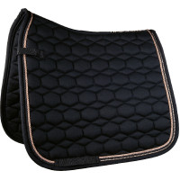 Tapis Rosegold Glamour Style HKM Noir / or rose