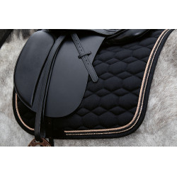 Tapis Rosegold Glamour Style HKM Noir / or rose