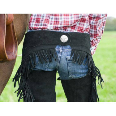 Chaps de concours avec franges HKM Chaps de concours avec franges HKM
