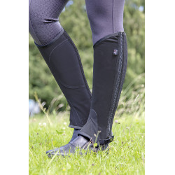 Mini Chaps en nubuck HKM Noir