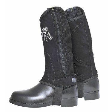 Mini Chaps HKM Kids imitation nubuck partie tissée Mini Chaps HKM Kids imitation nubuck partie tissée