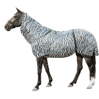 Couverture anti-eczéma Zebra HKM Blanc / noir Couverture anti-eczéma Zebra HKM Blanc / noir
