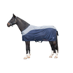 Couverture anti-mouches Rain HKM Bleu foncé / gris