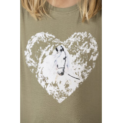 Polo à manches longues Horse Spirit HKM Gris vert Polo à manches longues Horse Spirit HKM Gris vert