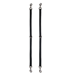 Courroies élastiques HKM pour jambes 1 paire Noir