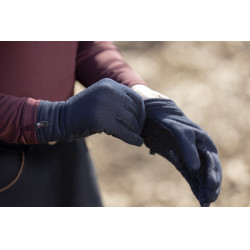 Gants Polar rembourré en polaire HKM Bleu foncé Gants Polar rembourré en polaire HKM Bleu foncé