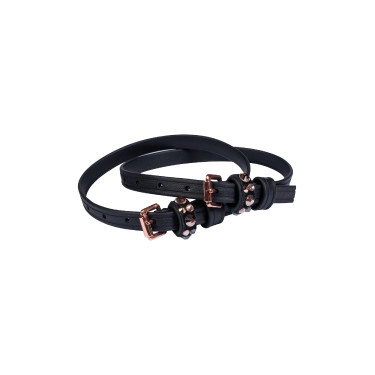 Lanières d'éperon HKM Rosegold Glamour Style Biothane Lanières d'éperon HKM Rosegold Glamour Style Biothane