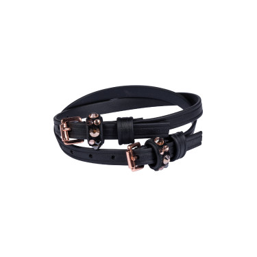Lanières d'éperon HKM Rosegold Glamour Style Biothane Lanières d'éperon HKM Rosegold Glamour Style Biothane
