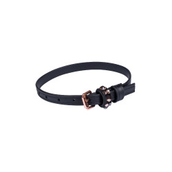 Lanières d'éperon HKM Rosegold Glamour Style Biothane Noir Lanières d'éperon HKM Rosegold Glamour Style Biothane Noir