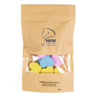 Friandises en bois HKM Hearts Jaune / rose / bleu aqua Friandises en bois HKM Hearts Jaune / rose / bleu aqua