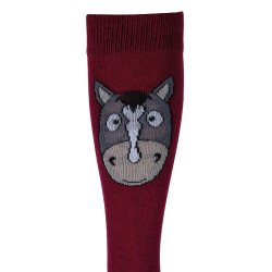 Chaussettes pour enfants  Grenada HKM lot de 3 Rose / lie de vin