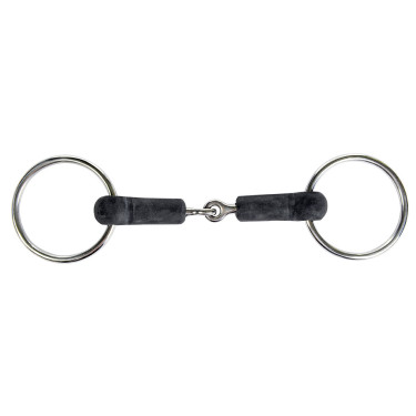 Mors à anneaux HKM 18 mm caoutchouc Mors à anneaux HKM 18 mm caoutchouc