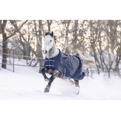 Couverture d'extérieur doublure polaire Economic HKM Bleu foncé