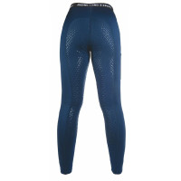 Legging Graz Style full grip silicone HKM Bleu foncé / corail fluo Legging Graz Style full grip silicone HKM Bleu foncé / corail fluo