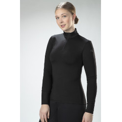 T-shirt technique HKM Basic manches longues Noir